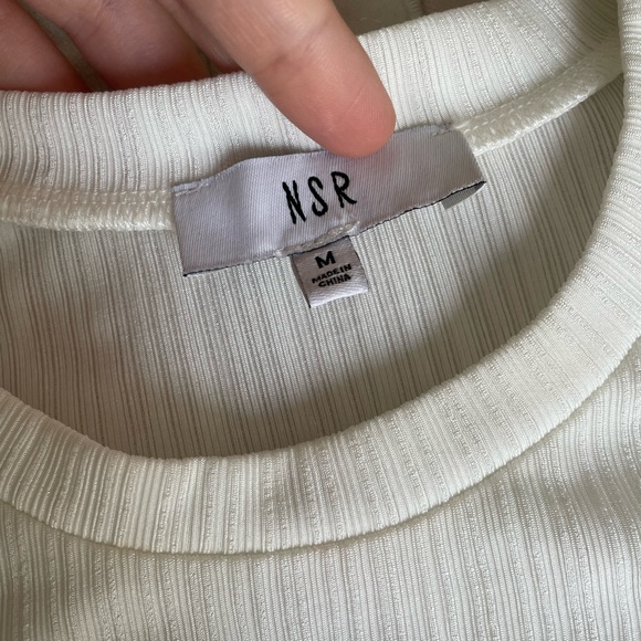 White Twist Detailed Tee Shirt - Picture 2 of 3